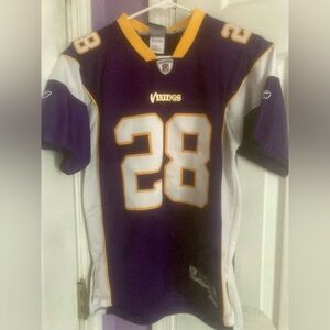 Youth Reebok NFL Players Minnesota Vikings Adrian Peterson #28 Jersey Size Large